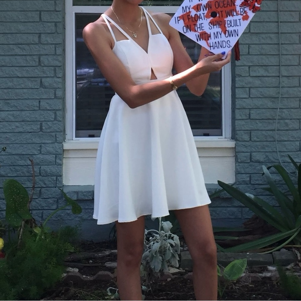 White Sleeveless Dress Size 1